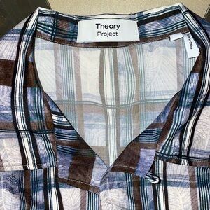 Theory Project short sleeve button up shirt.